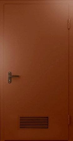 Двухлистовая металлическая дверь - 16-41