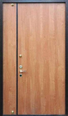 Двухлистовая металлическая дверь - 16-76