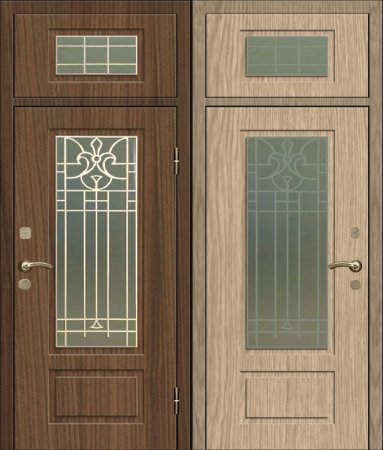 Двухлистовая металлическая дверь - 17-78