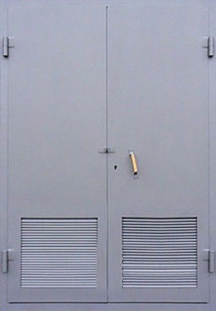 Двухлистовая металлическая дверь - 18-31